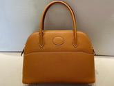 Hermes Bolide 27 Brown Epsom Leather Hand Stitching Replica