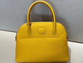 Hermes Bolide 27 Yellow Epsom Leather Hand Stitching Replica