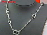Hermes Chaine D Ancre Necklace in Silver Replica