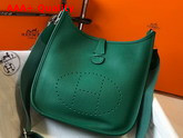 Hermes Evelyne III 29 Bag in Green Taurillon Clemence Leather Replica