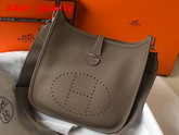 Hermes Evelyne III 29 Bag in Taupe Taurillon Clemence Leather Replica