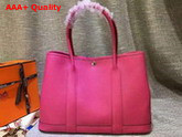 Hermes Garden Party Bag in Hot Pink Togo Leather Replica