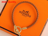 Hermes Glenan Bracelet in Gold Swift Calfskin Replica