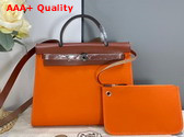Hermes Herbag Zip 31 Bag in Orange Replica
