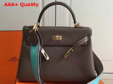 Hermes Kelly 32 Coffee Togo Leather Replica