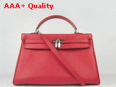 Hermes Kelly 35 Red Silver Replica