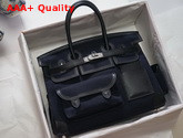 Hermes Limited Edition Cargo Birkin 35 cm Navy Blue Swift and Canvas Replica