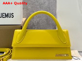 Jacquemus Le Chiquito Long Leather Handbag in Yellow Replica