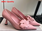 Jimmy Choo Rosalia Flowers 65 Rose Nappa Leather Pumps with Flowers Replica