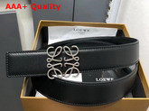 Loewe Anagram Belt 32cm Black Calfskin Replica
