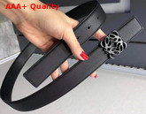 Loewe Anagram Belt 32cm Black Grained Calfskin Replica