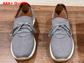 Loro Piana 360 Lp Flexy Walk Sneaker Flannel Gray Wish Wool Replica