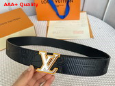 LV Imprint 40mm Reversible Belt in Black Leather M8352U Replica