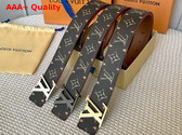 LV Initiales 40mm Reversible Belt in Brown Taurillon Leather M8547V Replica