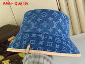 LV Remix Bucket Hat in Denim Blue Monogram Denim M7279M Replica