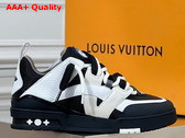LV Skate Sneaker in Anthracite Grey Mix of Materials of Grained Calf Leather and Technical Mesh 1ABZ47 Replica