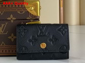 Louis Vuitton 6 Key Kolder in Black Monogram Empreinte Leather M64421 Replica