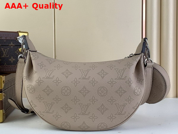 Louis Vuitton Baia PM Bag in Galet Gray Perforated Mahina Calfskin M22820 Replica