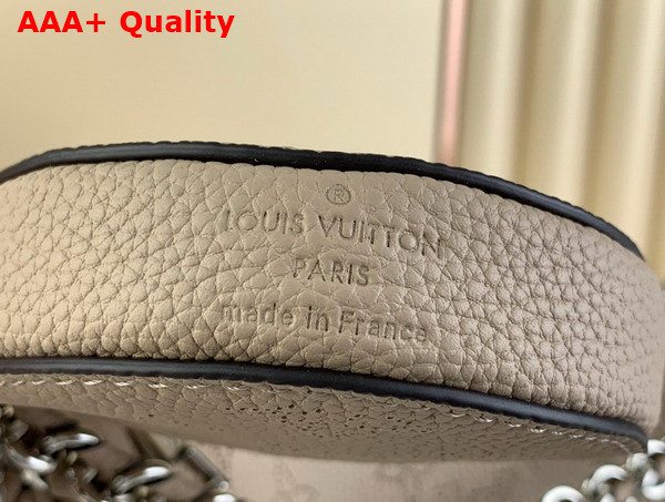 Louis Vuitton Baia PM Bag in Galet Gray Perforated Mahina Calfskin M22820 Replica