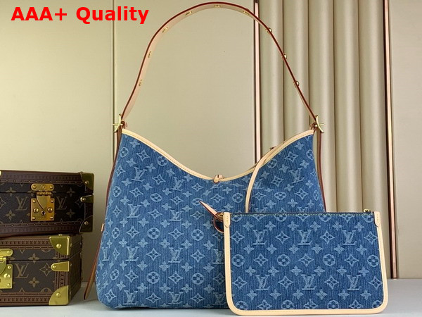 Louis Vuitton Carryall MM Bag in Denim Blue Monogram Denim M46855 Replica