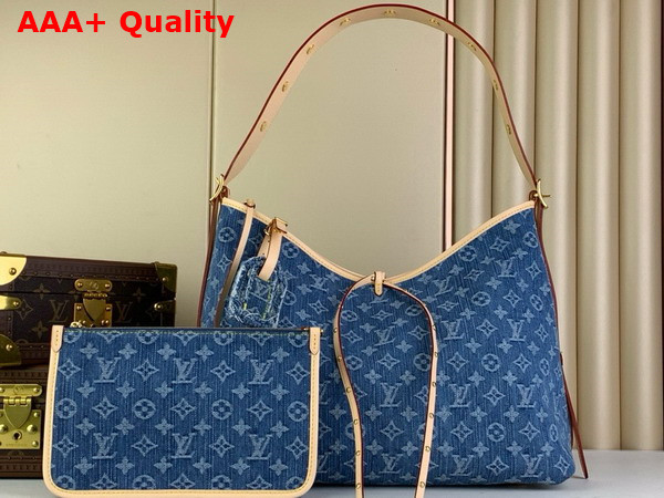 Louis Vuitton Carryall MM Bag in Denim Blue Monogram Denim M46855 Replica