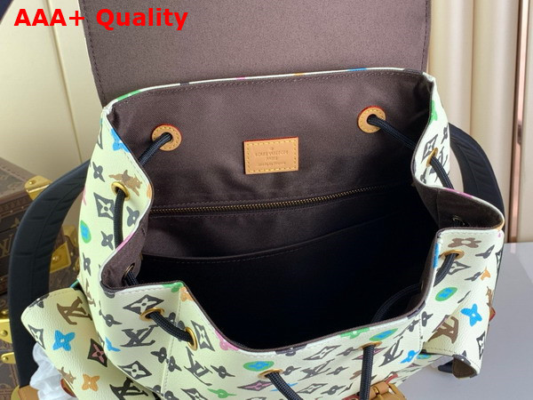 Louis Vuitton Christopher MM Backpack in Vanilla Monogram Craggy Coated Canvas M25240 Replica