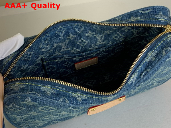 Louis Vuitton Croissant MM Handbag in Blue Monogram Denim M46856 Replica