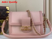 Louis Vuitton Dauphine MM Handbag in Pink Epi Grained Cowhide Leather Replica