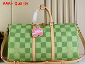 Louis Vuitton Keepall Bandouliere 50 Bag in Green Damier Golf Coated Canvas N40667 Replica