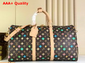 Louis Vuitton Keepall Bandouliere 50 Travel Bag in Chocolate Monogram Craggy Coated Canvas M24901 Replica
