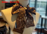 Louis Vuitton Monogram Bandeau in Brown Silk Replica