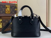 Louis Vuitton Nano Alma Bag in Black Epi Grained Cowhide Leather M81945 Replica