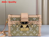 Louis Vuitton Petite Malle Handbag in Beige Monoglam Coated Canvas M22882 Replica