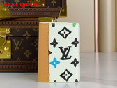 Louis Vuitton Pocket Organizer Vanilla Monogram Craggy Coated Canvas M83336 Replica