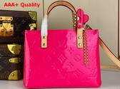 Louis Vuitton Reade PM Bag in Neon Pink Monogram Vernis Leather M24028 Replica