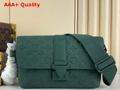 Louis Vuitton S Cape Messenger in Forest Green Taurillon Monogram Embossed Cowhide Leather M24439 Replica