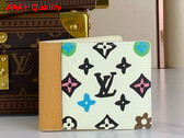 Louis Vuitton Slender Wallet Vanilla Monogram Craggy Coated Canvas Replica