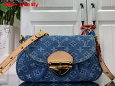 Louis Vuitton Sunset Handbag in Denim Blue Monogram Denim M46829 Replica