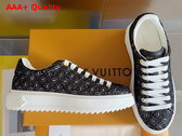 Louis Vuitton Time Out Sneaker in Black Lace 1ACKSW Replica