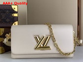 Louis Vuitton Twist West Handbag in Quartz White Epi Leather M24550 Replica