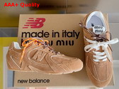 Miu Miu New Balance X Miu Miu 530 SL Suede Sneakers in Chestnut Replica
