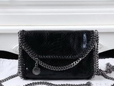 Stella Mccartney Falabella Alter Snake Tiny Bag in Black for Sale