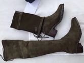 Stuart Weitzman Tieland Boot Olive Suede For Sale
