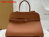 The Row Soft Margaux 15 Bag in Brown Leather Replica