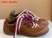 Alexander McQueen Flexion Sneaker in Brown Suede Leather Replica