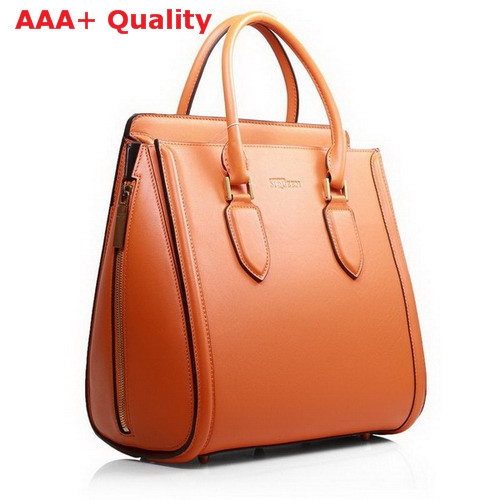 Alexander McQueen Heroine Bag in Orange Calfskin for Sale