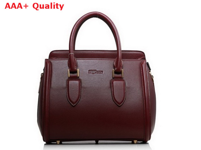 Alexander McQueen Heroine Large Tote Bag Burgundy for Sale