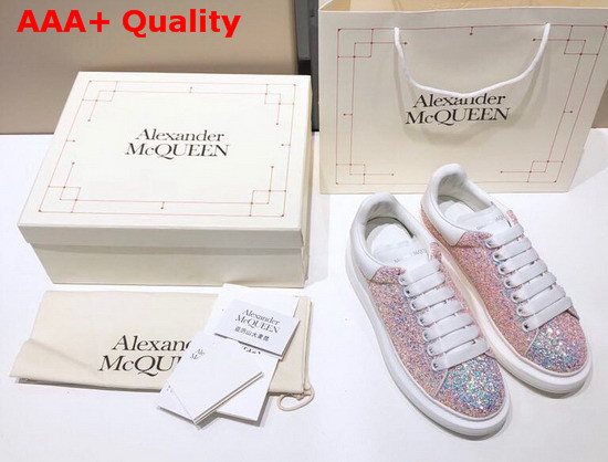 Alexander McQueen Oversized Sneaker Pink Glitter Replica