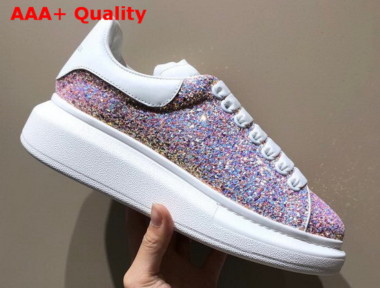 Alexander McQueen Oversized Sneaker Pink Glitter Replica