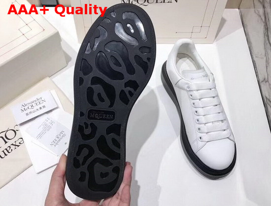 Alexander McQueen Oversized Sneaker in White Smooth Calf Leather Replica